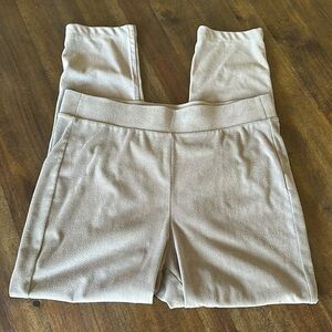 Simply Noelle woman’s suede pants taupe  gray color L/XL